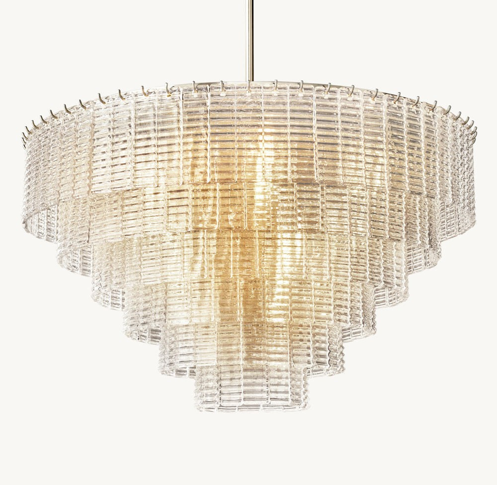Sirene Clear Glass Round Chandelier