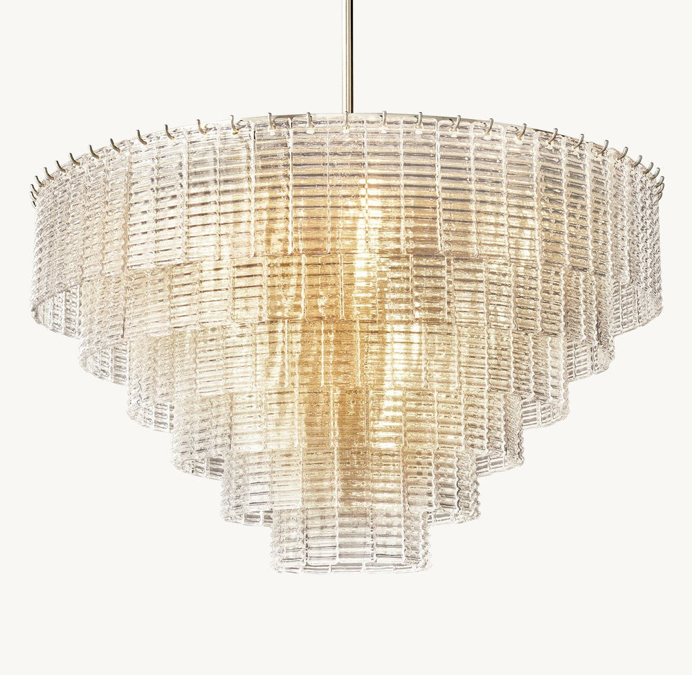 Sirene Clear Glass Round Chandelier