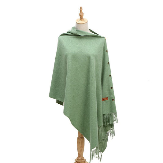 Velisse Tassel Cashmere-Like Winter Shawl